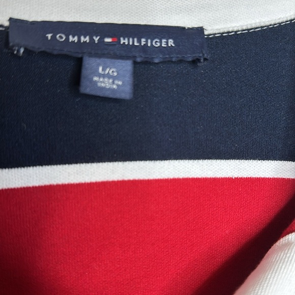 Tommy Hilfiger Women's Rugby Collared Dress Red and Black Size Large - Picture 11 of 11